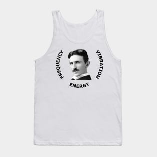 Nikola Tesla FREQUENCY, VIBRATION, & ENERGY Tank Top